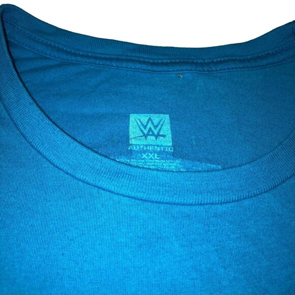 WWE WRESTLING T SHIRT L BLUE GRAPHIC THE NEW DAY RIDING A UNICORN MENS - Picture 5 of 5